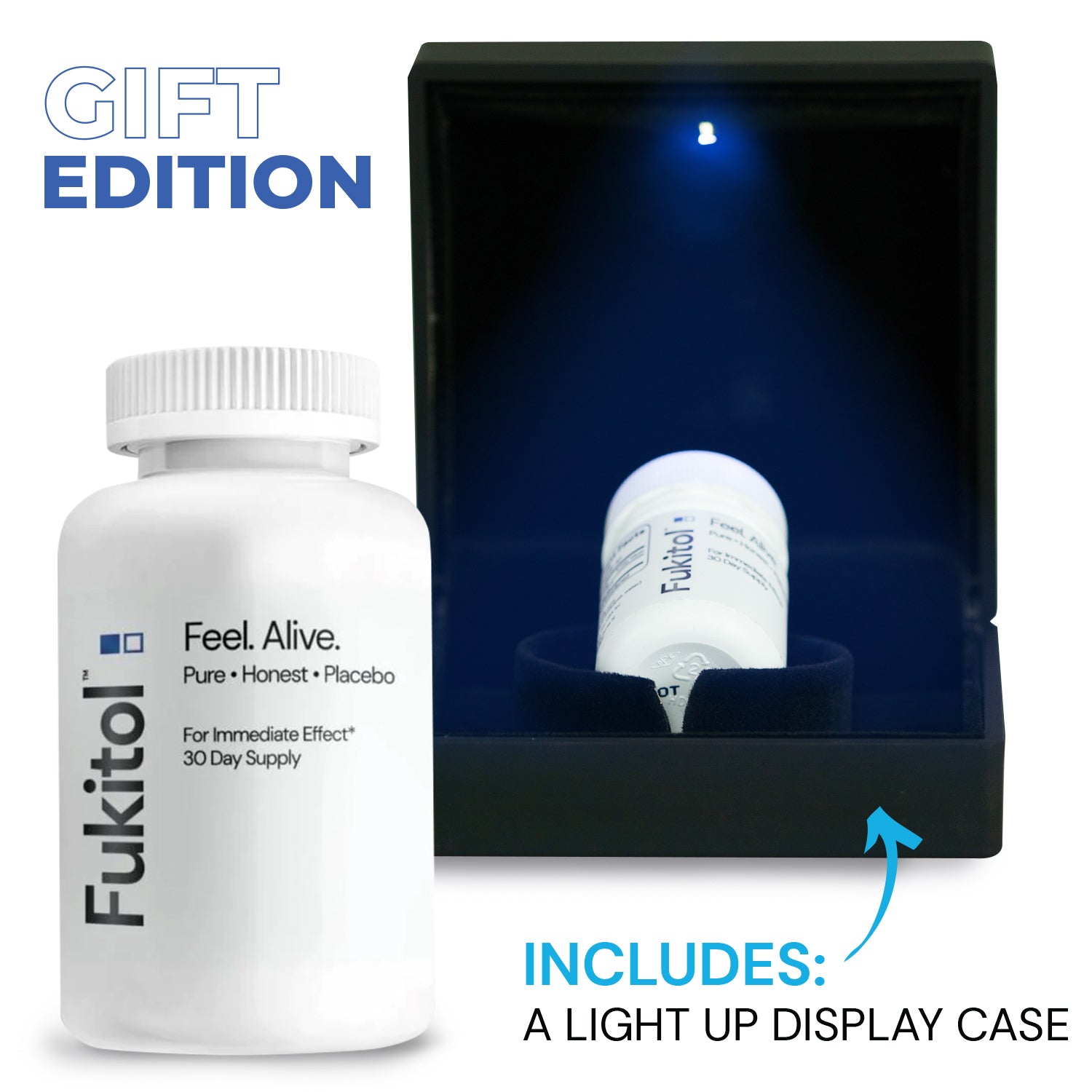 Fukitol Gift Edition premium boxed gift set with bottle and presentation packaging